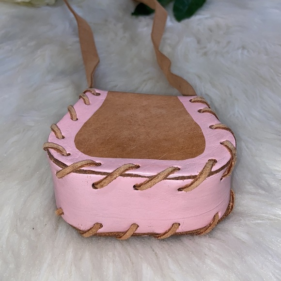 Hand Tooled / Crafted Leather Mini Bag for Girls - Picture 7 of 17